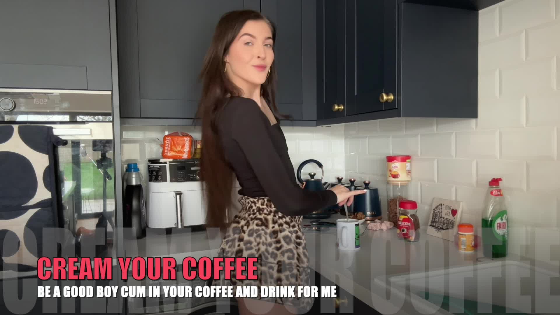 Cream Your Coffee ( Cum Eating Instructions)