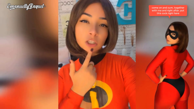 Elastigirl Cosplay Emanuelly Raquel Female Orgasm Wet Pussy
