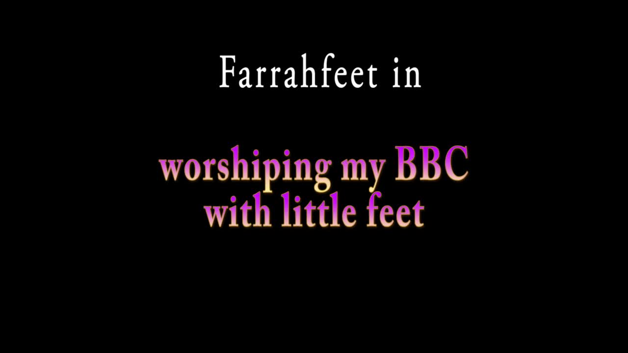 Worshiping My BBC With Little Feet