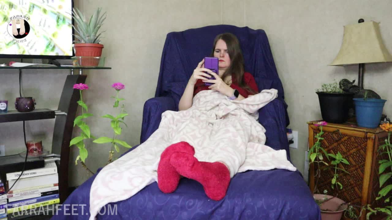 Hot Red Socks Off, Soles Exposed