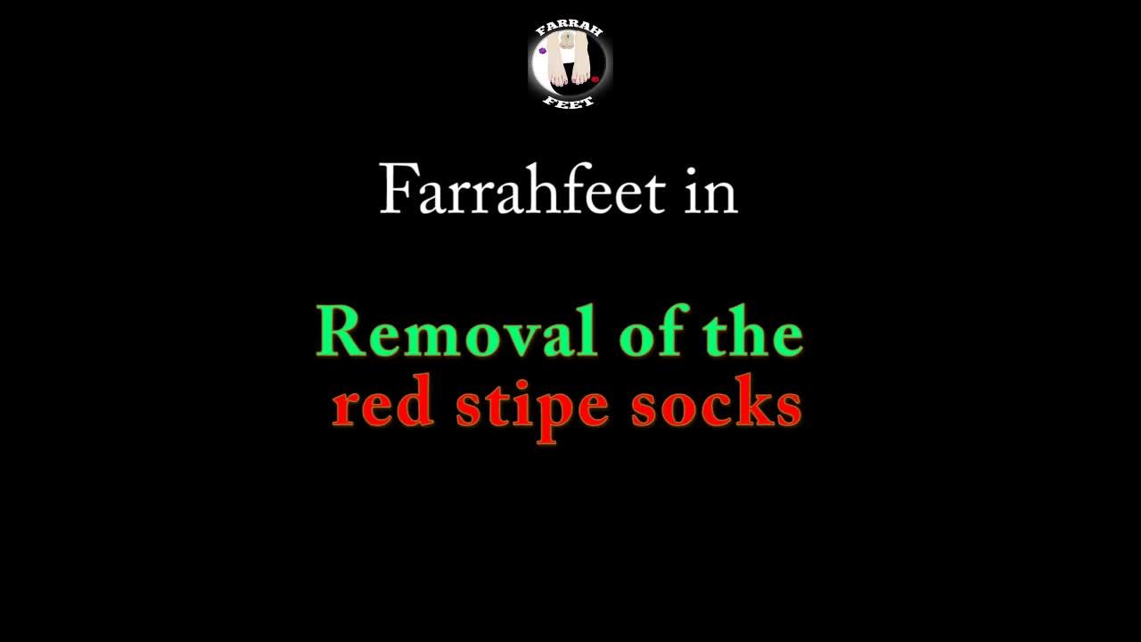 Removal Of Red Stripe Socks