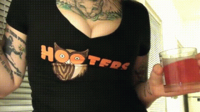 Waitress Big Step-Sis Farts On You For Being A Pervert