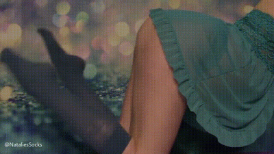 Blue Knee High Nylons