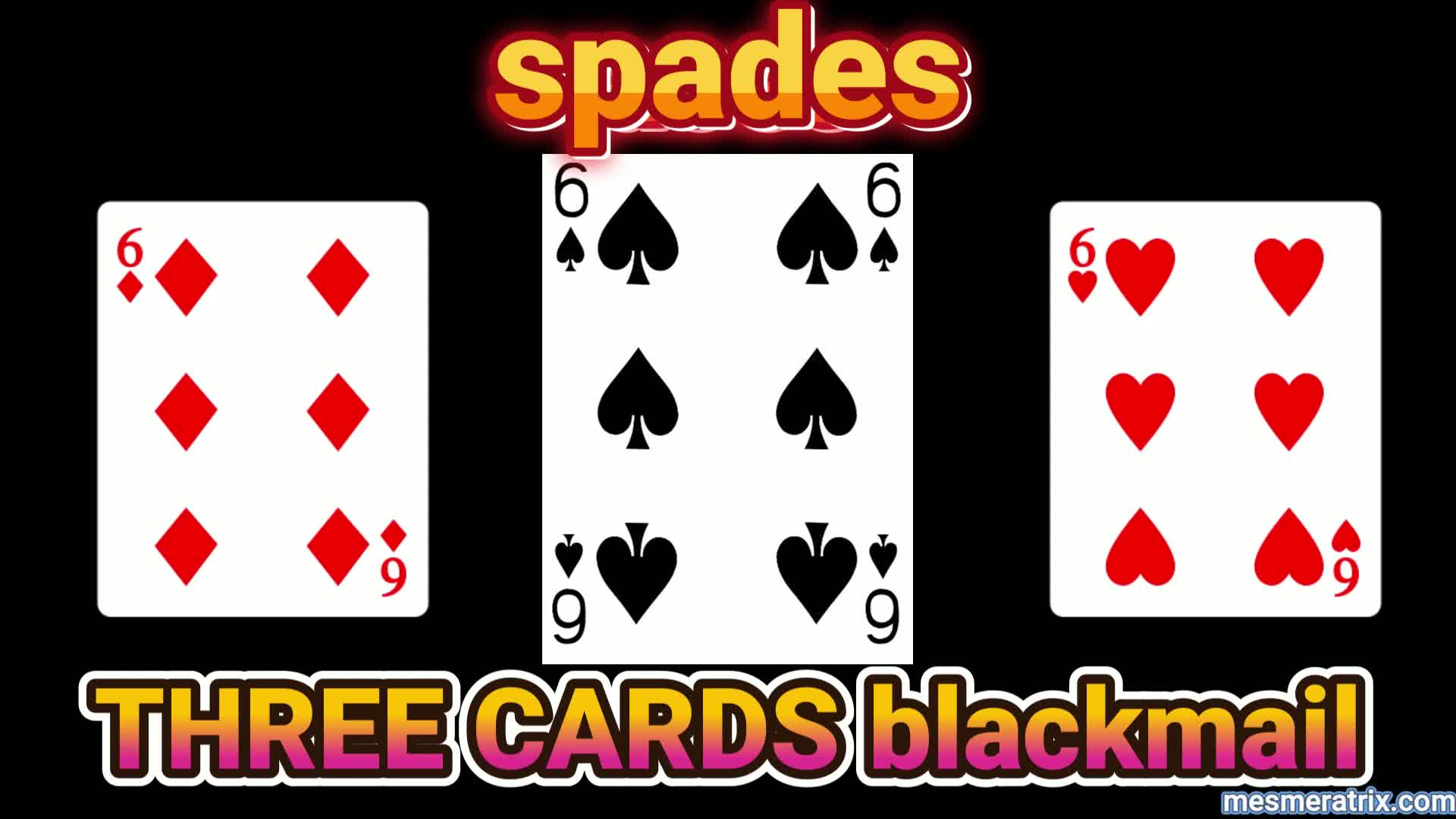 Three Cards: Spades