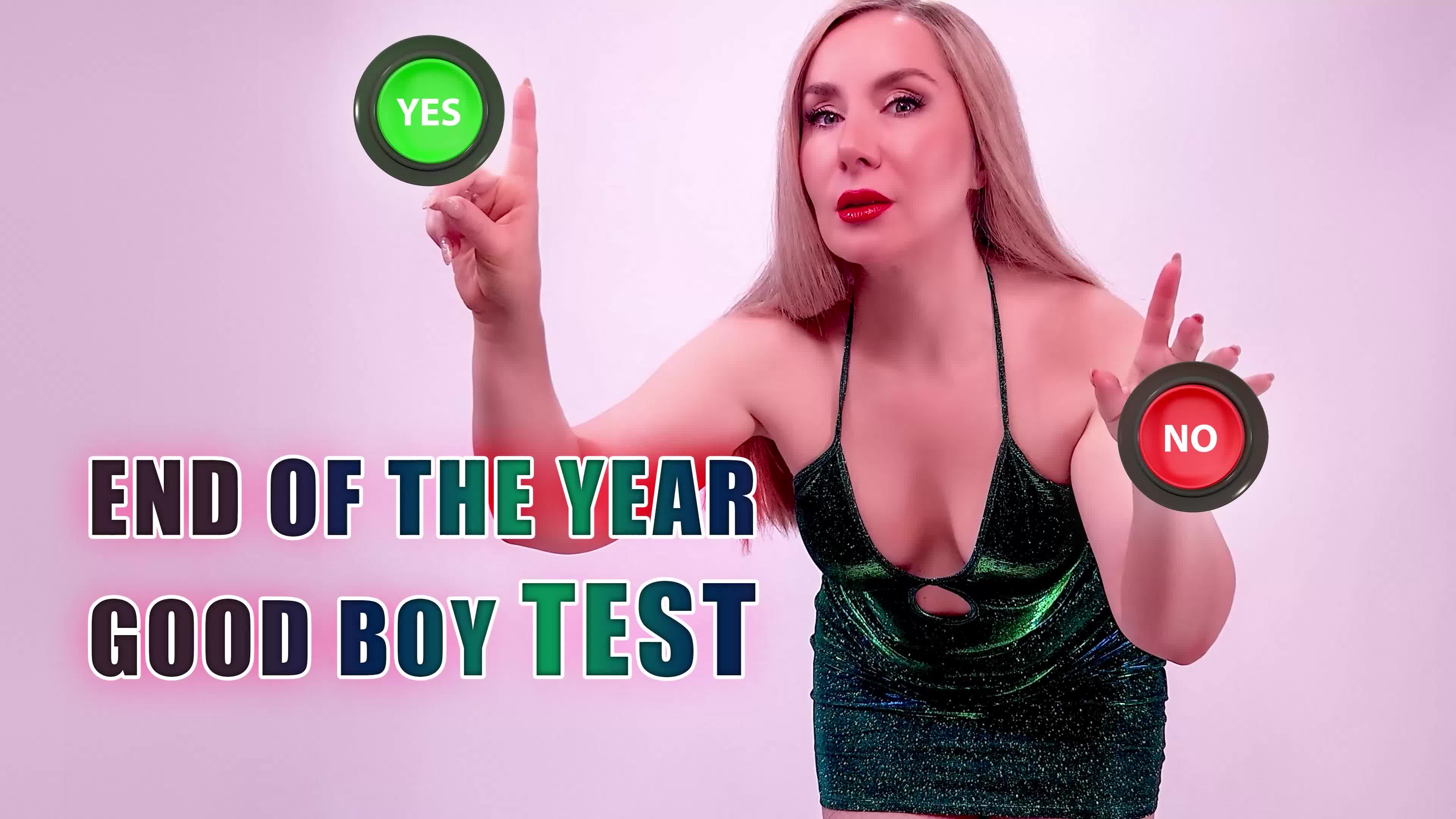 End Of The Year Good Boy Test