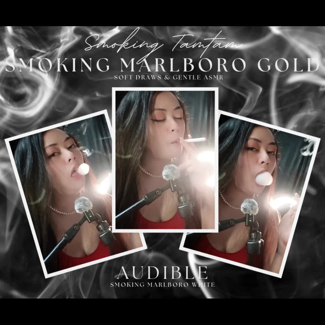Smoking Marlboro Gold -- Soft Draws & Gentle ASMR