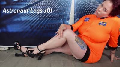 Astronaut Legs And Calves JOI In Strappy Heels