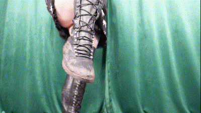 Worship And Clean My Muddy Combat Boots With Your Tongue