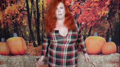 Rapid Growth In Pumpkin Patch From Magic Pumpkin Makes Curvy Deanna Turn Into Horny Giantess!