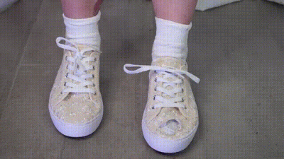 Babysitters Rapid Angry Growth! Plaid Pants, White Tennis Shoes, White Socks Destruction