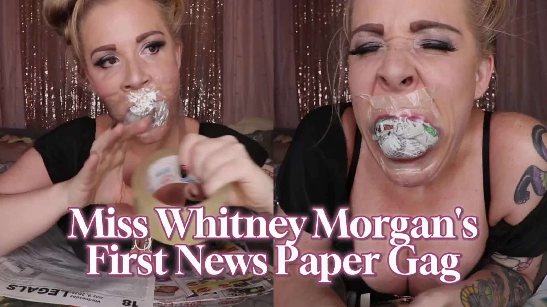 Miss Whitney Morgan's First Newspaper Gag