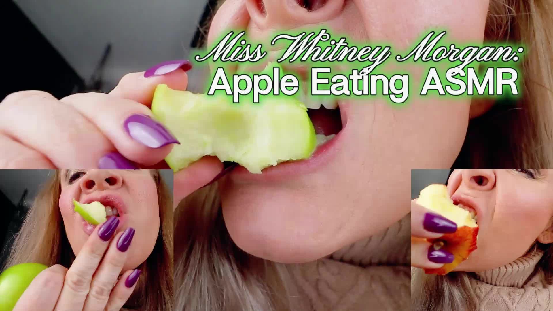 Miss Whitney Morgan: Apple Eating ASMR