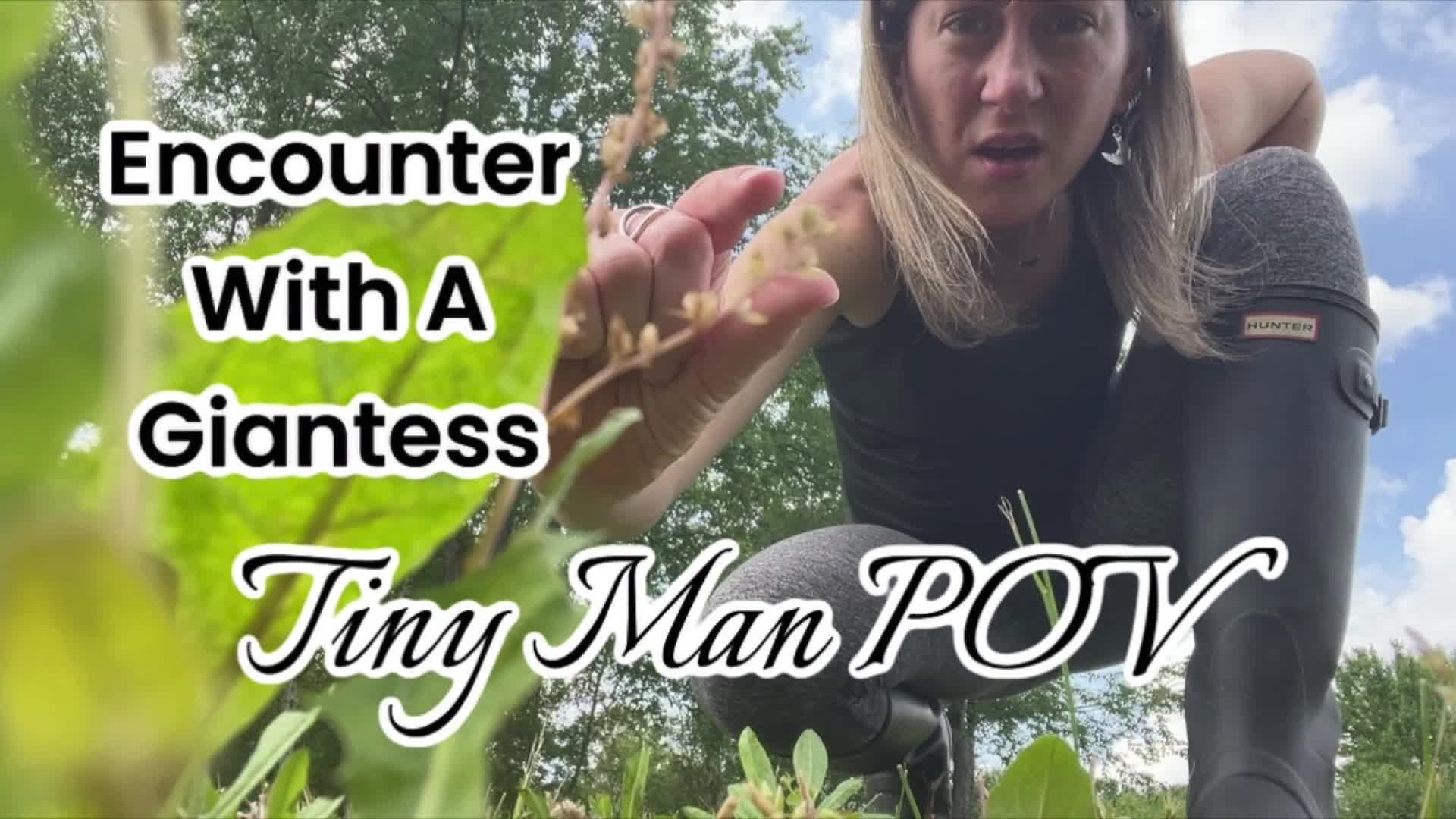 Encounter With A Giantess Tiny Man POV