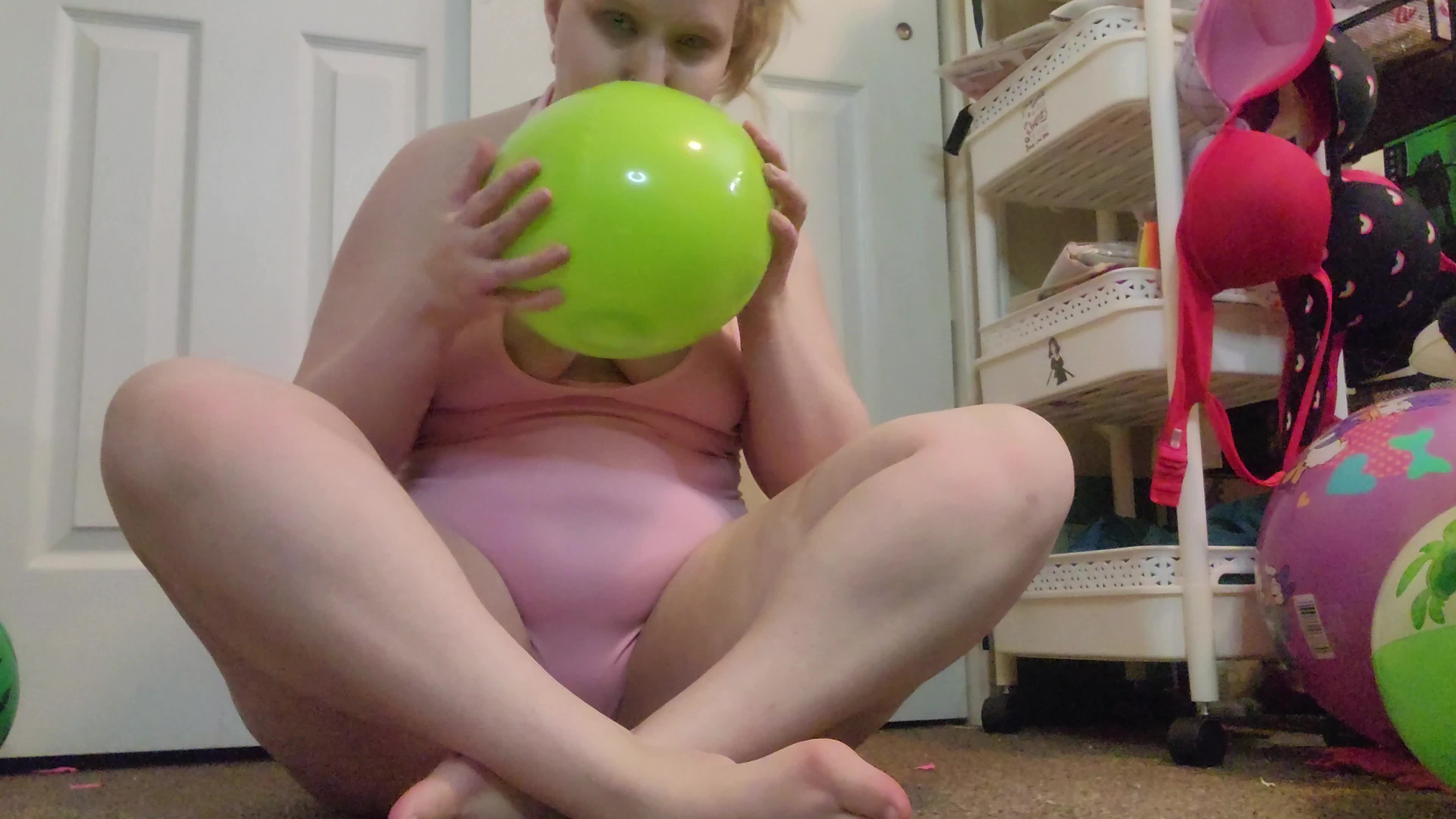 Pink Romper: Martian (Beach Ball) Face Ride