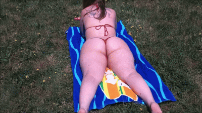 Red Stripper Thong Ass Flex & Lotion (Stationary)