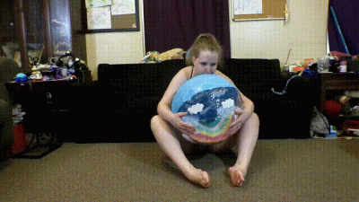 Clover & Stripe Bikini:: 3D Rainbow Beach Ball