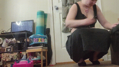 Bookworm: Upskirt Tease Long Skirt