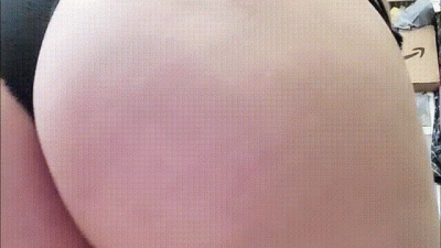 Ass Bouncing:: Black Thong