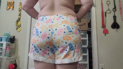 Care Bear Shorts Ass Tease