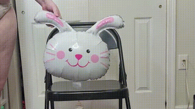 White Tinkerbell Panties: Sit To Pop Bunny Head