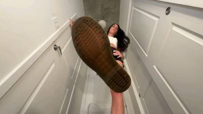 POV Boots On Face And Balls