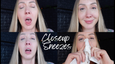Closeup Sneezes