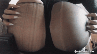 Sexy Ripped Nylon Covered Ass Mindfuck