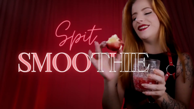 Spit Smoothie: British Domme Dressed In Leather Trains You To Drink Her Spit Spitting Tpe Ownership Training Humiliation