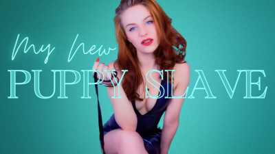 My New Puppy Slave: Redhead English Mistress In Tight Shiny Latex Collar And Leash You And Turns You Into An Obedient Cum Countdown Pet