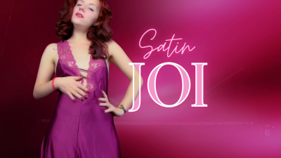 Satin JOI: Beautiful English Domme In Shiny Satin Floor Length Gown Gives You Teasing Jerk Off Instuction JOI Silk Glamour Goddess Worship