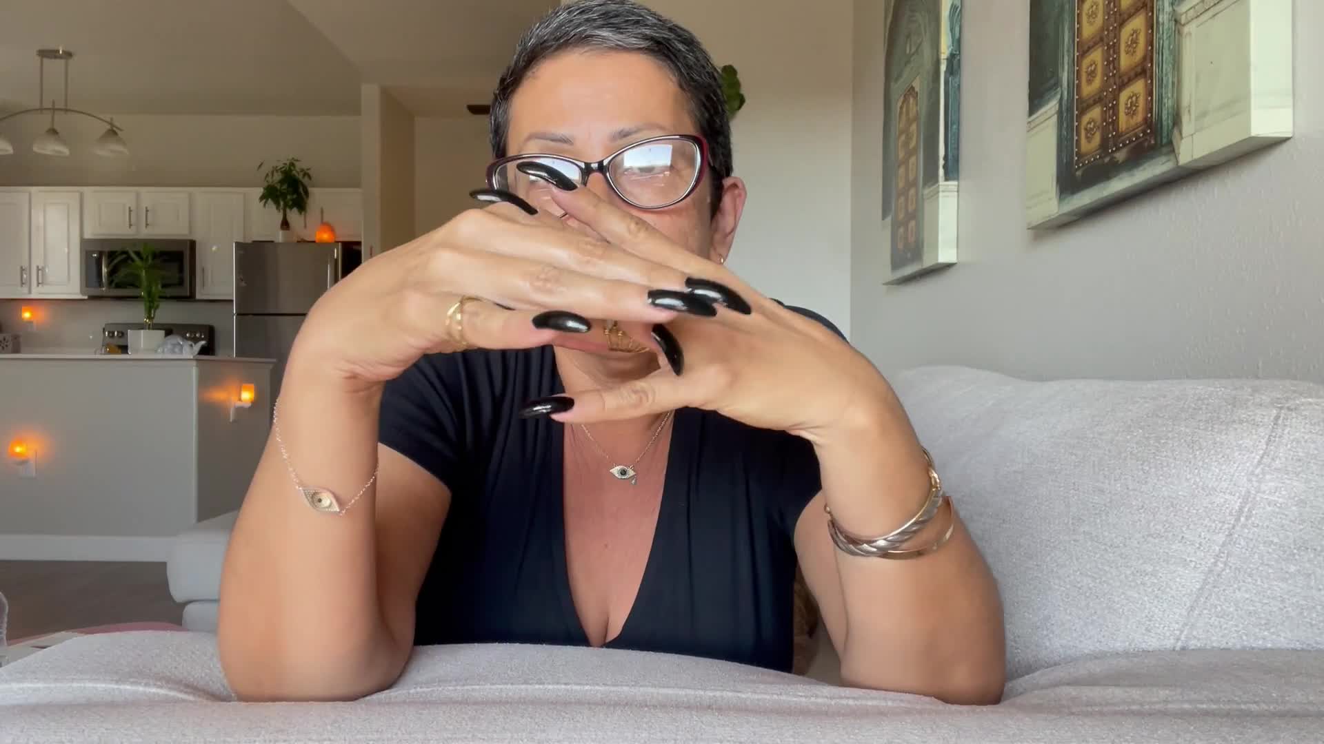 Sexy N Powerful Long Black Nails