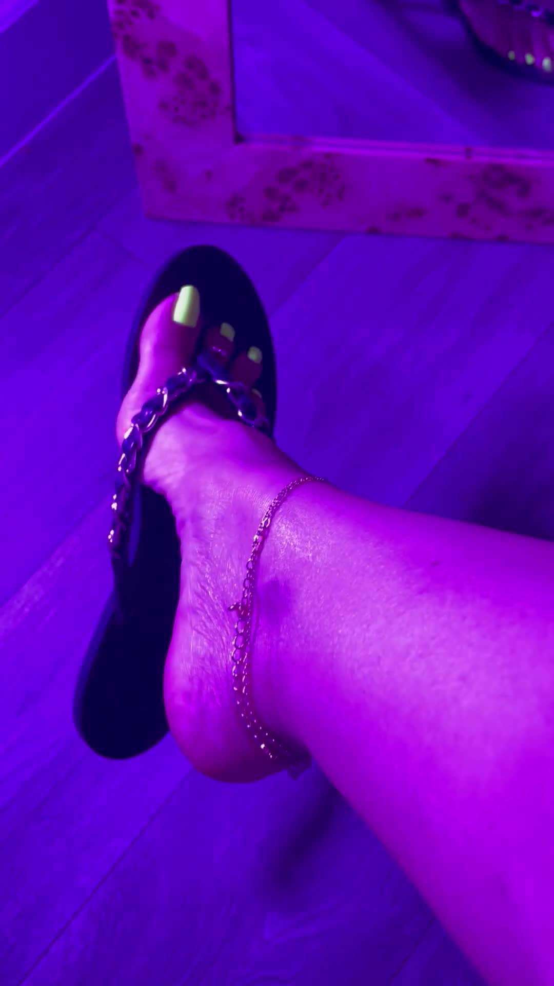 Black Light Flip Flops JOI