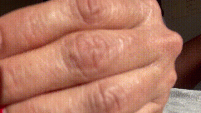 Sexy Hands With Cherry Blossom Nails