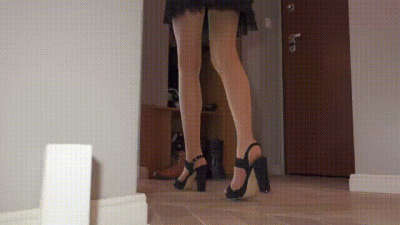 Smell Amazing Legs Of Stella In Black High Heels Sandals Full Uhd 3840X2160