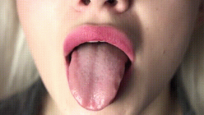 Mouth Fetish She Smacks Her Lips And Show Tongue Full HD 1920X1080