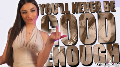 You'll Never Be Good Enough- Goddess Ellyah Makes You Hate-Jerk To The Rejection