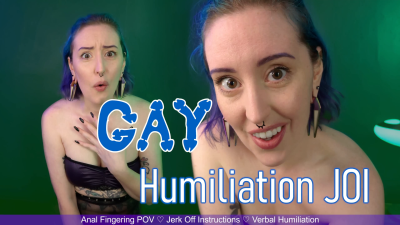 Gay Humiliation JOI- Anal Fingering POV And Jerk Off Instructions By Miss Faith Rae With Verbal Humiliation And Faggot Encouragement- HD 1080p MP4