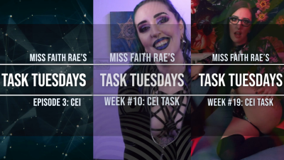 CEI Audio Task Bundle #1- 50% Off Three Deliciously Creative JOI Cum Eating Tasks By Miss Faith Rae With Sub Instructions And Orgasm Encouragement- HD 1080p MP4