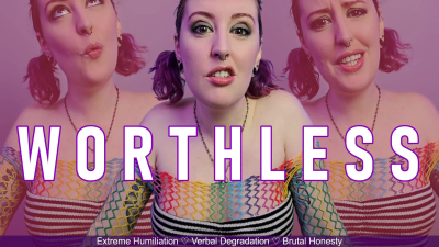 Worthless- Blunt Honest Verbal Humiliation And Degradation By Miss Faith Rae With Mean Girl Insults And Financial Extraction Bragging- HD 1080p Mp4
