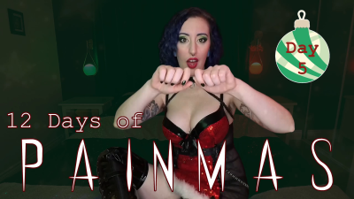 Day 5 12 Days Of Painmas Christmas Cbt & Pain Play Slave Tasks By Miss Faith Rae With Bdsm Instructions & Femdom POV HD 1080P Mp4