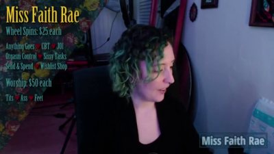 Sissy Wheel Spins Miss Faith Rae's Casual Candid Femdom Live Stream Camshow Recording With Orgasm Control And Femdom Tasks HD 1080P Mp4