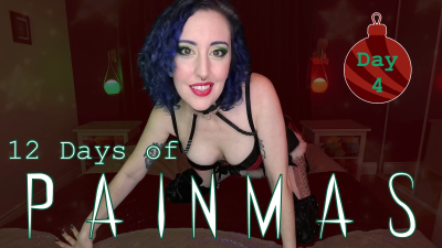Day 4 12 Days Of Painmas Christmas Cbt & Pain Play Slave Tasks By Miss Faith Rae With Bdsm Instructions & Femdom POV HD 1080P Mp4