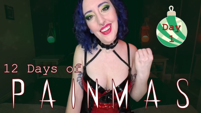 Day 1 12 Days Of Painmas Christmas Cbt & Pain Play Slave Tasks By Miss Faith Rae With Bdsm Instructions & Femdom POV HD 1080P Mp4