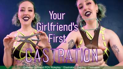 Your Girlfriend's First Castration- Sadistic Cnc Elastration Gelding POV Roleplay By Miss Faith Rae With Reproductive Denial And POV Bondage- HD 1080P MP4