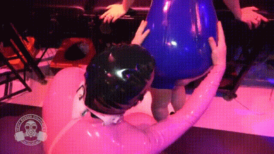 Sissy Worships My Latex Union Jack Dress