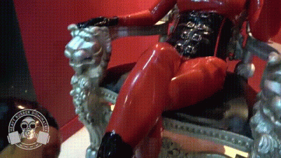 Red Rubber Doll Worships Red Rubber Queen