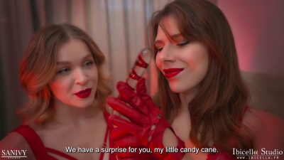 Ass To Mouth For Our Christmas Turkey Ibicella & Lucy Sanivy (Fr With English Subtitles)