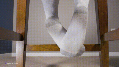 Jerk Off To My White Crew Socks Under Chair Feet Worship JOI