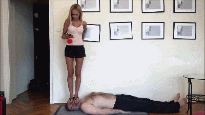 Cecilia I Text To My Boyfriend While I Trample You Trampling, Soles Licking And Facetrampling With Sandals