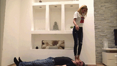 Cecilia I Want To Flatten Your Face!- Brutal Face Trampling, Face Kicking And Face Standing Non Stop